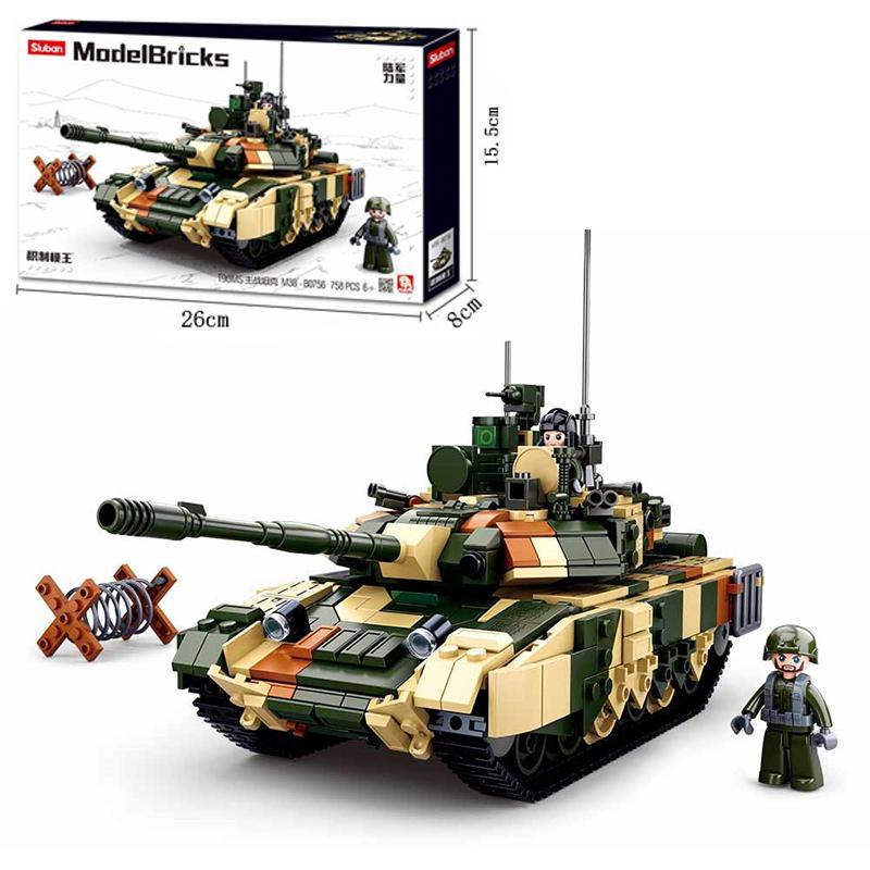 

758PCS T89MS Main Battle Tank Building Blocks Army Heavy Weapon Tank Model Bricks Set With Figures Kids DIY Toys Holiday Gifts With Box