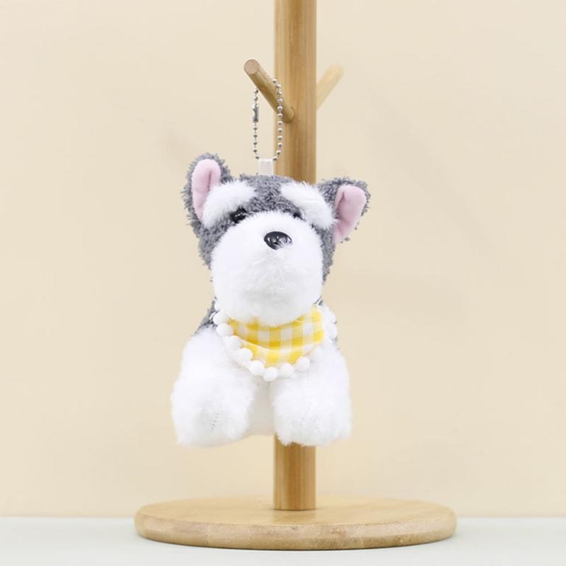Multipurpose Schnauzer Dog Keychain Fashion Accessory for Pet Lovers and Stylish Individuals In Sturdy PP Cotton
