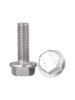 304 Stainless Steel Flange Hex Bolt with Anti-Slip Washer, Sizes M5-M12, Length 16-60mm
