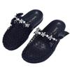 Flats Women Slippers Crystal Shoes Slingback Casual Shoes Summer Cozy Woman Sandals 2025 Designer Trend Zapatos Female