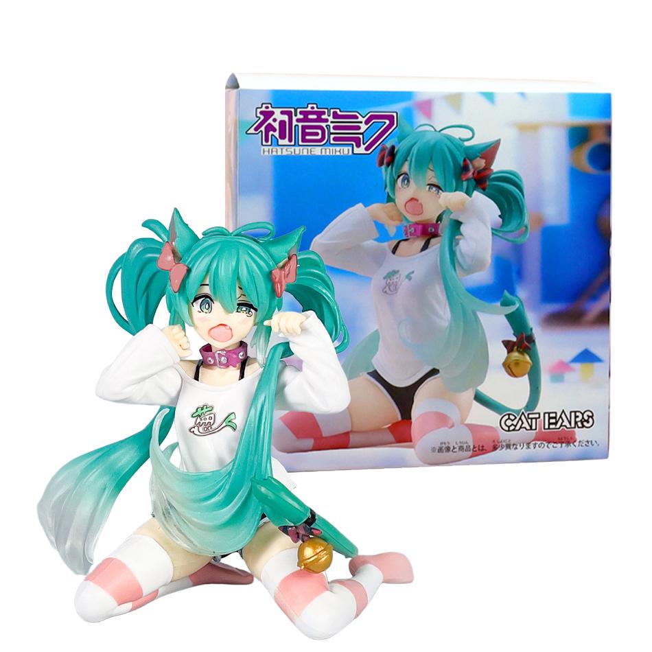 21cm Sexy Girls Miku Anime Figure Fashion Subclture Miku Action Figure Xmas Present PVC Collection Model Doll Playthings