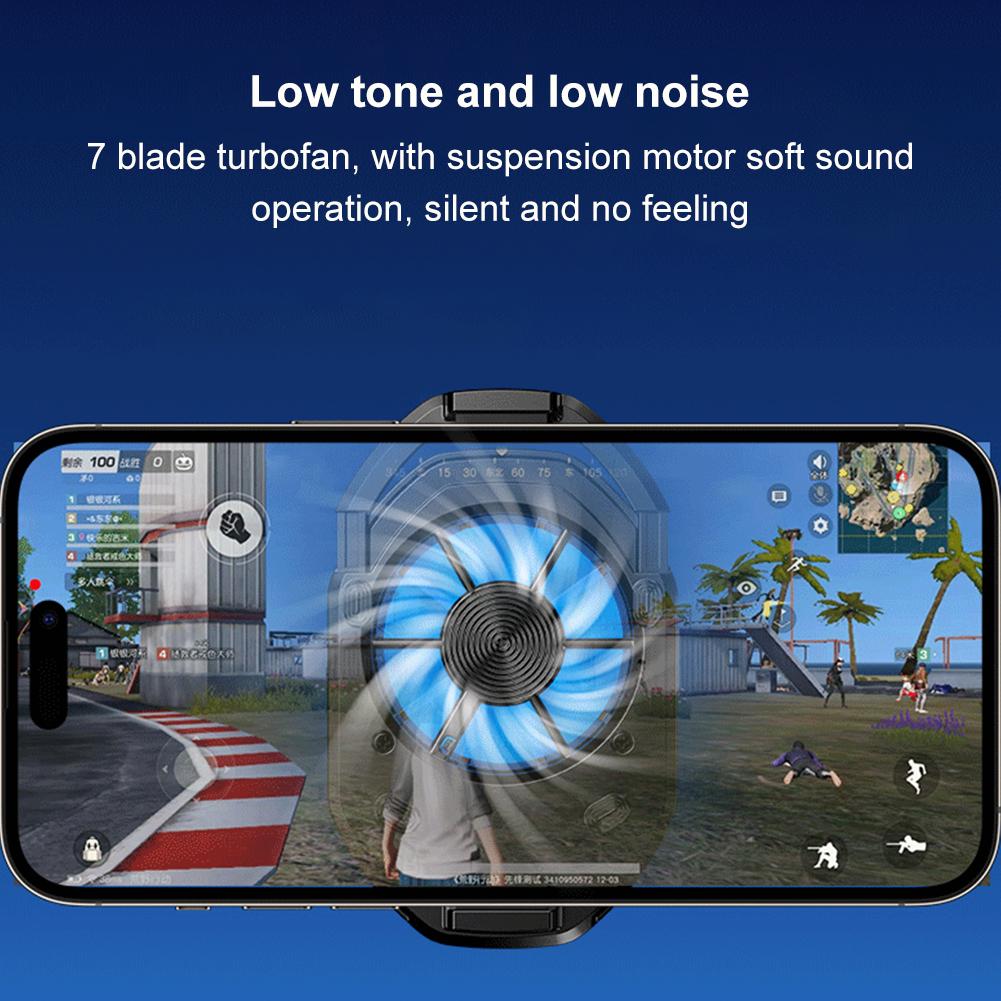 2 Speed Mobile Phone Cooler Mute Phone Cooling Radiator Back Clip Mobile Phone Radiator Cooling Heat Sink For iPhone For Samsung