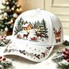 Temu Weihnachtsb Baseballkappe Digital Bedruckte Gebogene Mütze Amerikanische Straßenkappe Lässige Sonnenkappe