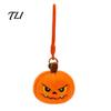 Funny Pumpkin Gifts Halloween Plush Keychain, Cute Spooky Stuffed Toy Pendant for Bag Aesthetic Accessories Keys, Soft Mini Doll Hanging Ornament