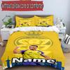 3pcs Duvet Cover Set (1*Duvet Cover + 2*Pillowcase, Without Core), Custom Name Cristiano Ronaldo Pattern Bedding Set, Home Bedroom Decor Gift