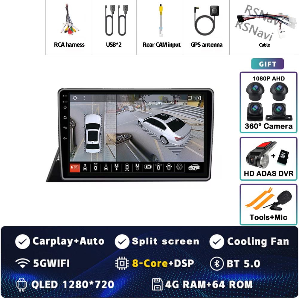 Android 14 Carplay Car Radio For TOYOTA SIENTA 2016 2017 2018 2019 - 2021 Multimedia Video Player Navigation GPS Stereo 2Din DVD