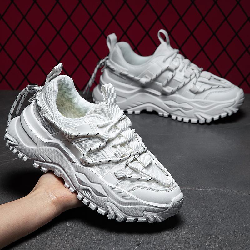 2025 new fashion couple dad shoes, Korean version of young student sports shoes men's trendy ins casual shoes