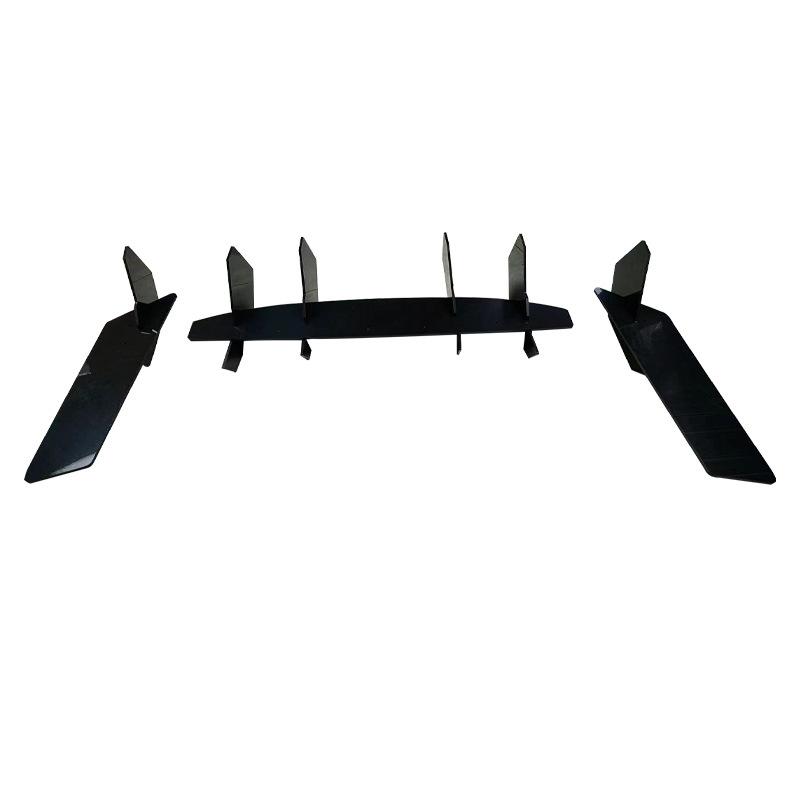 For Chevrolet Camaro 6th Gen 2015-2025 Rear Bumper Diffuser Lip Air Fins Canards Black 5mm Thickness Car Exterior Mod Body Kit 5mm Thickness