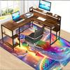 Mermaid Polyester Carpet, Soft Indoor Mat for Office Chair, Living Room, Computer Desk - Decorative Home Office Rug Design