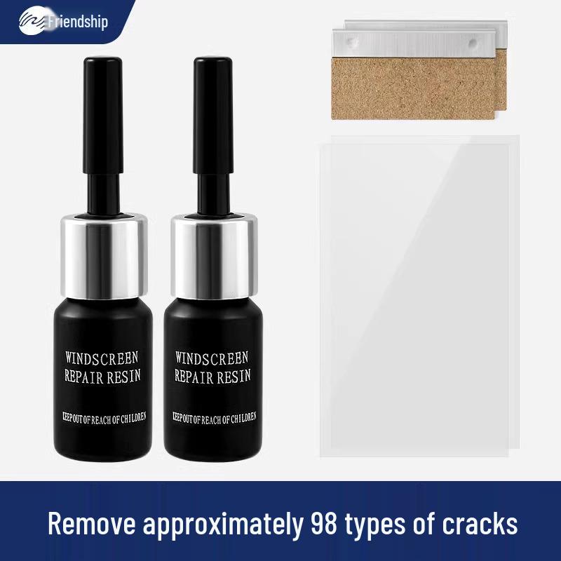 Glass Liquid Repair Glue for Windshield, Window, Mirror & Fish Tank Cracks