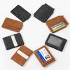 Women and men pu leather wallet multi-functional wallet card case card holder