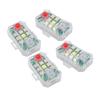 4PCS Wireless LED Strobe Lights with Remote Control RGB 7 Color Rechargeable IP65 Anti Collision Led Emergency Warning Lights
