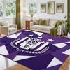 Anderlecht FC Design Crystal Velvet Rug Soft Decorative Mat for Bedroom Entrance