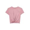 Dri-Fit Classic Twist One Series Dopamine Stijl Effen Kleur Sneldrogend Comfortabel Logo Print Korte Mouw Normaal T-shirt Dames Tops HJ1055-699
