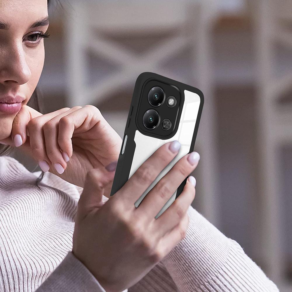 Pouzdro na telefon pro Xiaomi Redmi 15C 4G (EU) (173 mm)/15C 5G (EU) (173 mm)/Poco C85 4G (173 mm) Průhledný kryt z akrylu+TPU s PET fólií na displej