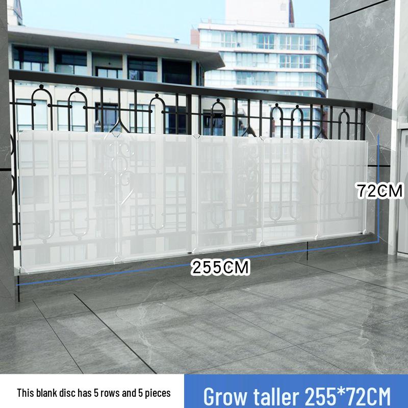 Balcony Privacy & Safety Screen: Rainproof, Dustproof, Pet-Protective Enclosed Railing
