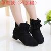 New Winter Girls' Boots High-Heeled Non-Slip Short Boots with Fleece Lining Elegant Casual Girls' High-Heeled Shoes