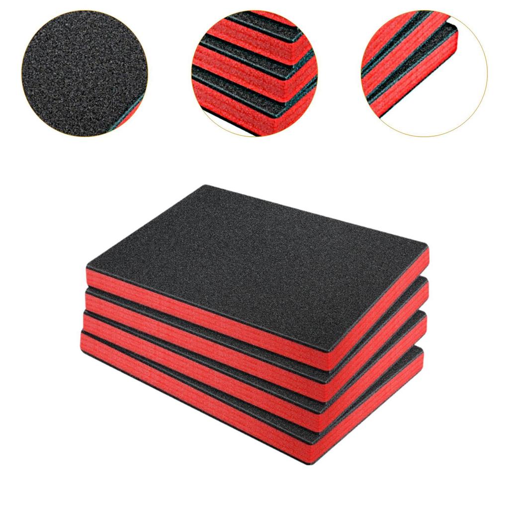 4Pcs Tool Box Foam Inserts Packing Foam Pads for Padding Tabletop Miniatures