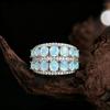 Exquisite 925 sterling silver ring natural opal October Birthstone real gemstones fine jewelry for women's Anniversary gifts