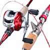 Baitcating Fishing Rod Reel Combos2.1m / 2.4m Rod z kołowrotkiem 18BB Outdoor Sports Fishing Set