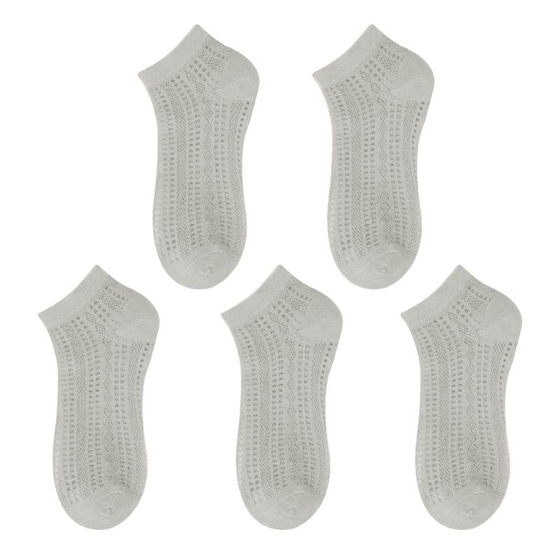 Summer Solid Women Summer Breathable Mesh Ankle Socks for Women Girls Fashion Harajuku Candy Color Cotton Low Cut Hollow Out Socks