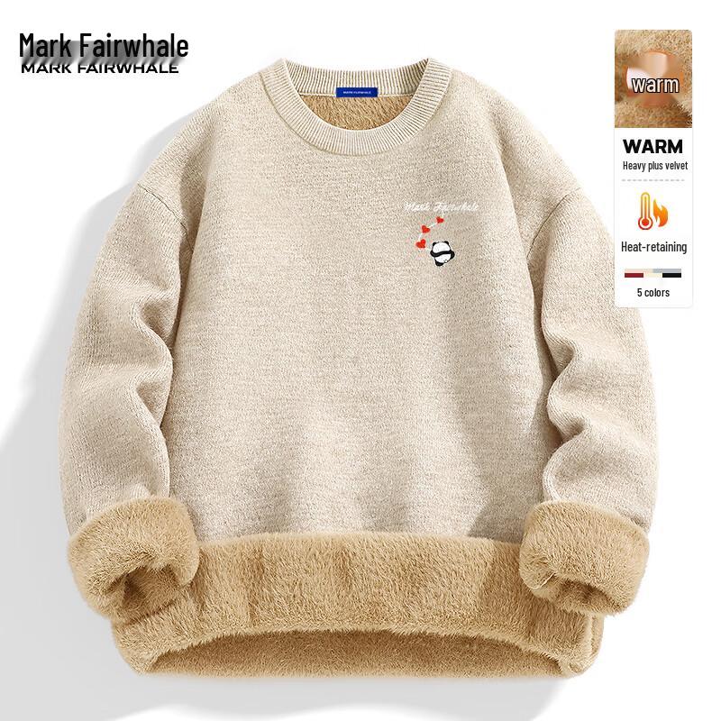 

Мужской трикотажный свитер Mark Fairwhale в американском ретро-стиле, свободного кроя, с воротником-стойкой 2XL