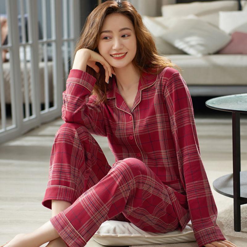 Women's  Pajamas - Long-Sleeve, Lightweight Home Suit for Spring and Autumn
