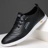 Men's Versatile Breathable Sneakers, Four-season Casual Shoes, Fashionable Sports Shoes, Leather Shoes, British Men's Shoes