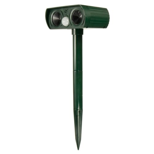 

Солнечная энергия Двойной ультразвуковой отпугиватель садовых вредителей Кошка Собака Лиса Животное