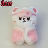 Stray Kids Keychain Plush Toy Pajamas Eye Mask Keychain Decorative Animal Pink Series Mini Companion Doll DIY Products