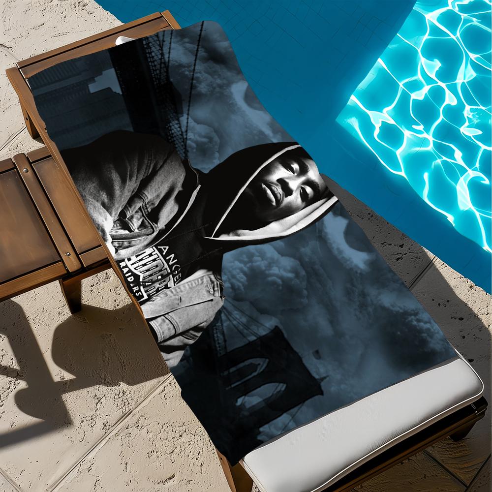 Handtuch T-TupacS Sauna Geschenk PoolFitnessstudio Strand Reise Dusche Schnelltrocknend Sport Handtücher S-ShakurS Camping Weich