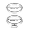 X Autohaux 2pcs OD 60.1 73.1 72.6mm To ID 57.1 56.1 64.1mm Aluminium Alloy Car Hub Centric Rings Wheel Bore Center Spacer Valve Stems 1