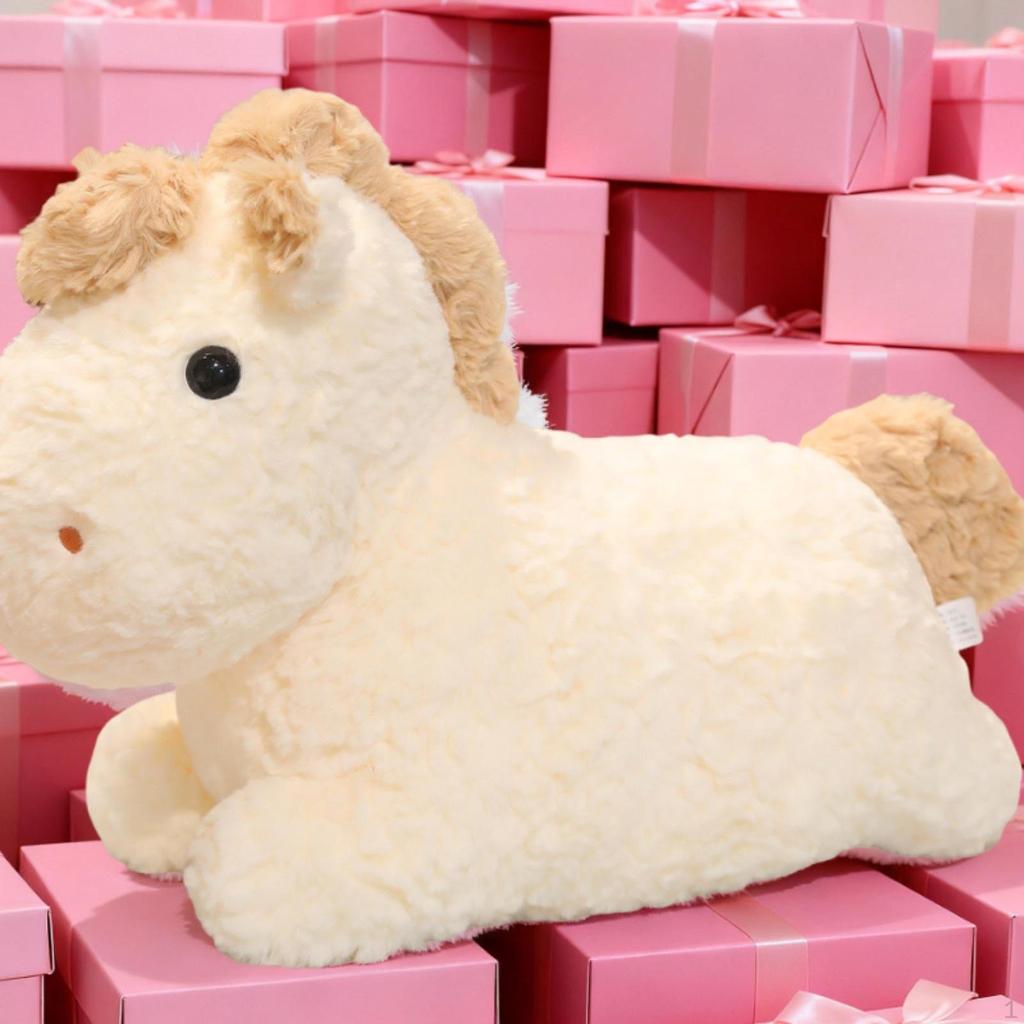 Horse Stuffed Animal Toys Sofa Decoration Lovely Funny Soft Ies Throw Pillow for Boys