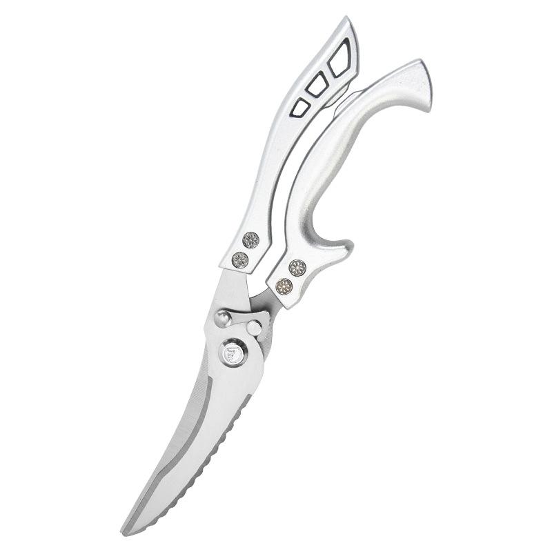 Heavy Duty Kitchen Scissors Multifunctional  Chicken Bone Scissors Stainless Steel Food Scissors For Poultry Fish Bone Cutting