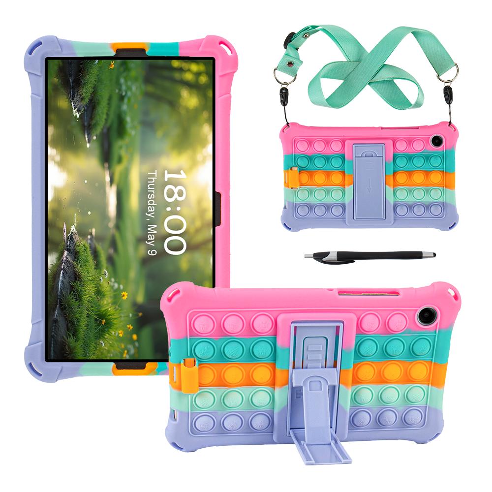 Weiche Silikon Kinderhülle für Samsung Galaxy Tab A11 8,7 Zoll SM-X133 SM-X135 Ständer Tablet-Hülle für Tab A9 8,7'' X110 Funda