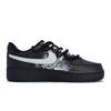 Nike Air Force 1 Slip Resistant Abrasion Resistant Low Top Skateboard Shoes Unisex Black White Gray CW2288-001(Team80-S-BOX)