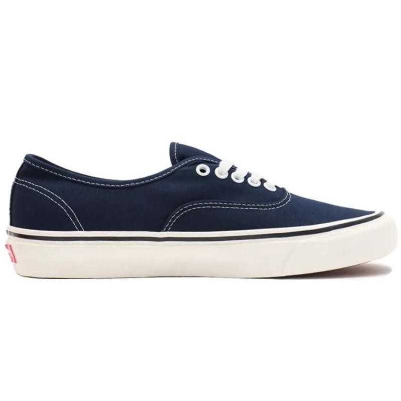 Vans Authentic 44 Dx Canvas Trendy Versatile Casual Low Top Unisex Skate Shoes Dark Blue VN0A54F29GK