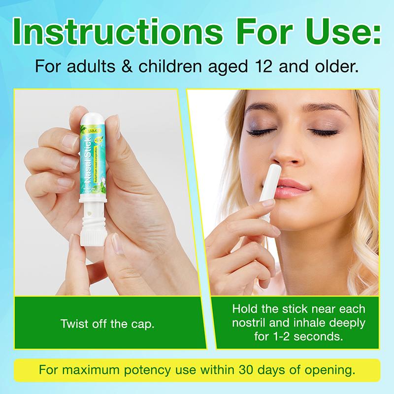 4Pcs/Pack Nasal Stick Long Lasting Effect Refreshing Plant Mint Stick Inhaler Refreshing Stick Essential Oil