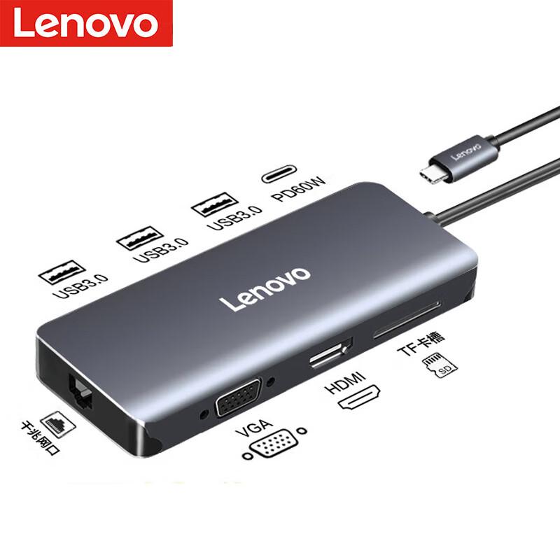Lenovo Type-C Hub with HDMI, VGA, Gigabit Ethernet, USB