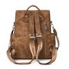 Vintage Soft Leather Backpack Women's Large Capacity Multi-use Shoulder Bag