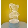 Creative Led Night Light Usb Plug Night Light Monochrome Bedside 3d Night Light
