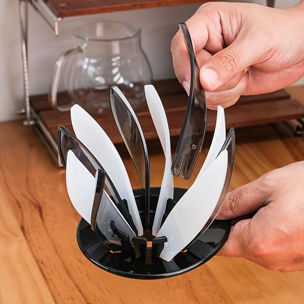 Lotus Flower V60 Dripper, Odnímatelné okvětní lístky, Ručně vyráběný kávový filtr, Plastový, Vyžaduje montáž, pro průmyslové a vědecké zařízení pro dodávku potravin