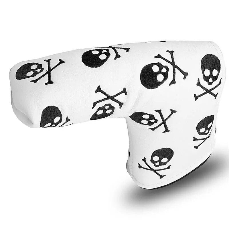 Golf Putter Head Covers Blade Club Headcover PU Leather Protector Cover Black White Fits All Putters for Men Women