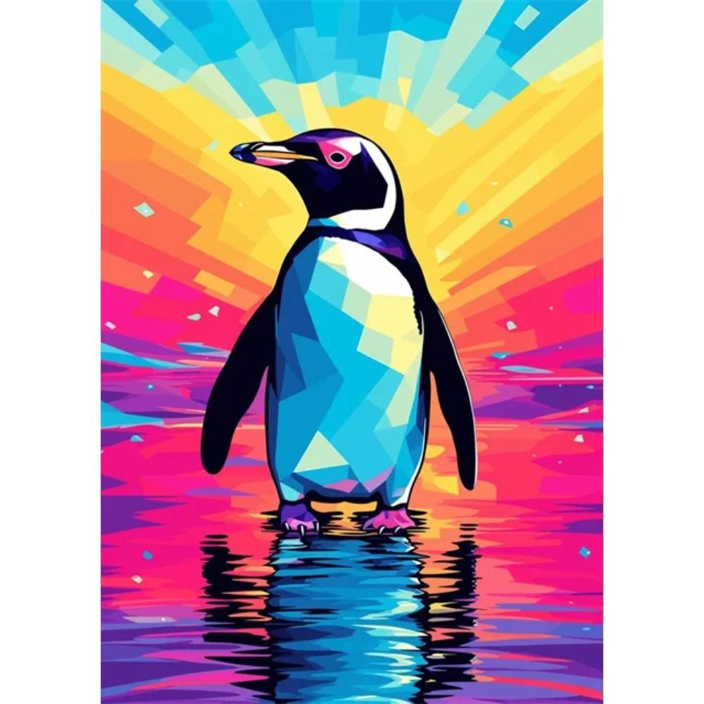 Abstrakt Färgstark Vilda Djur Canvasmålning Bläckfisk Katt Apa Lejon Graffiti Popkonst Målare Väggkonst Väggmålning för Heminredning