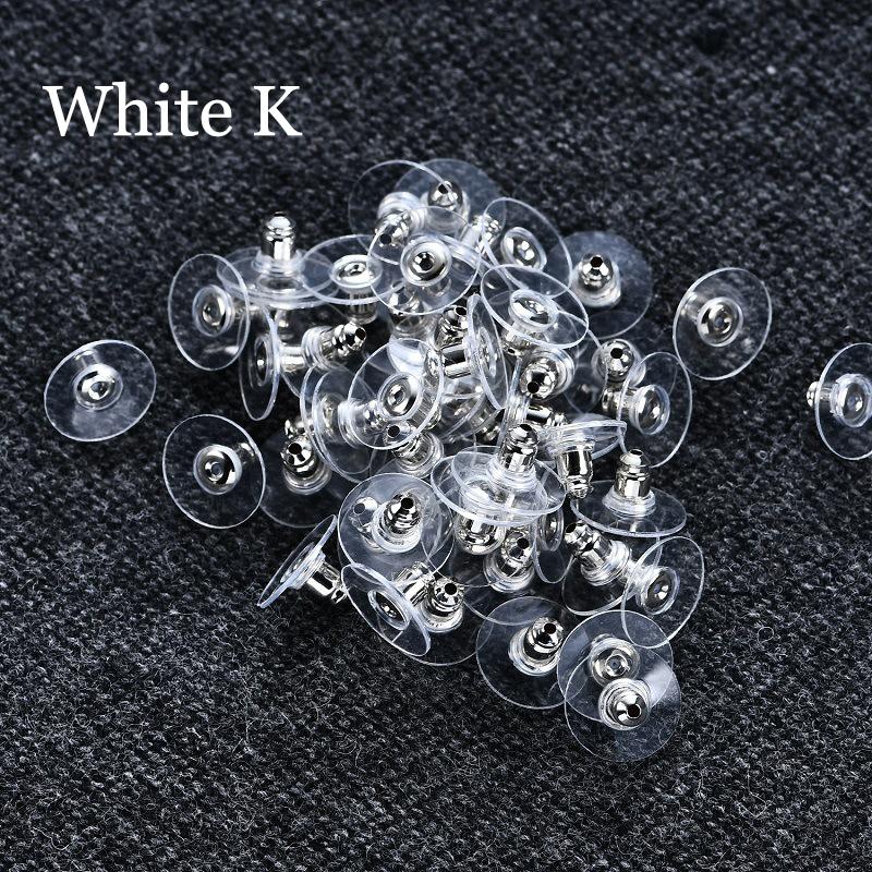 Lan Guang 12mm 1000Pcs Copper+Rubber Earring Stoppers Stopper Stud Supplies DIY Jewelry Findings Making Accessories