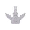 Alloy Necklace Men's Trend Cross-Border Flying Money Bag Wings US Dollar Pendant, Hip Hop Fashion Diamond Pendant
