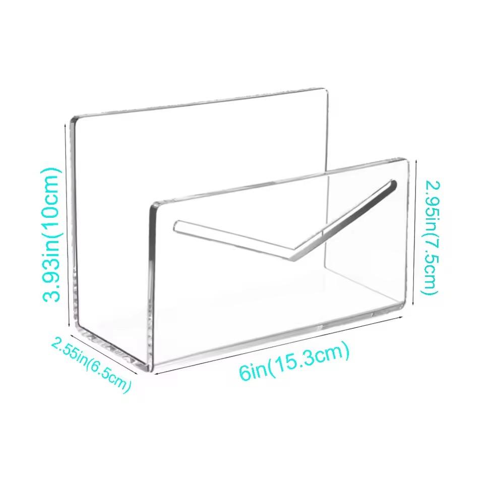 Mail Organizer Acrylic Desk Letter Holder Clear Mail Letter Organizer Desktop File Envelope Storage Rack Acrylic Mail Holder