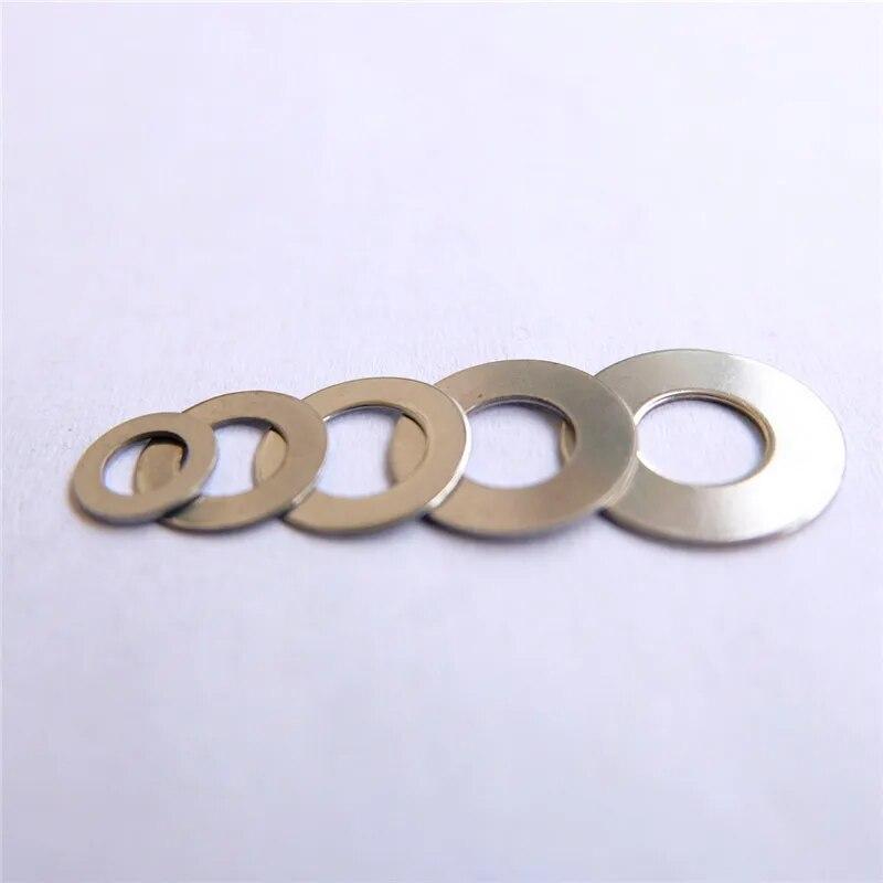 50pcs/lot Outdoor Knife Main Shaft 420C Plus Hard Stainless Steel Flat Gasket Folding Knife Gasket Accessories