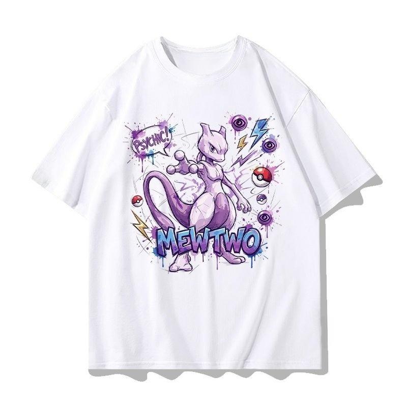 New Summer Pokmon Tshirt Casual Printed Shortsleeved Shirt Fashionable Street Style Top Suitable For Both Unisex And Unisex