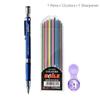 2.0mm Mechanical Pencil Set 2B Automatic Pencils with Color/Black Lead Refills for Draft Drawing, Writing, Crafting, Art Sketch